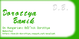 dorottya banik business card